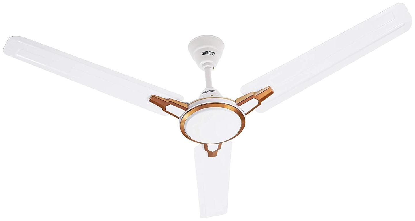 

Usha Racer Chrome 1200MM Ultra High Speed 400RPM Ceiling Fan (Rich White)
