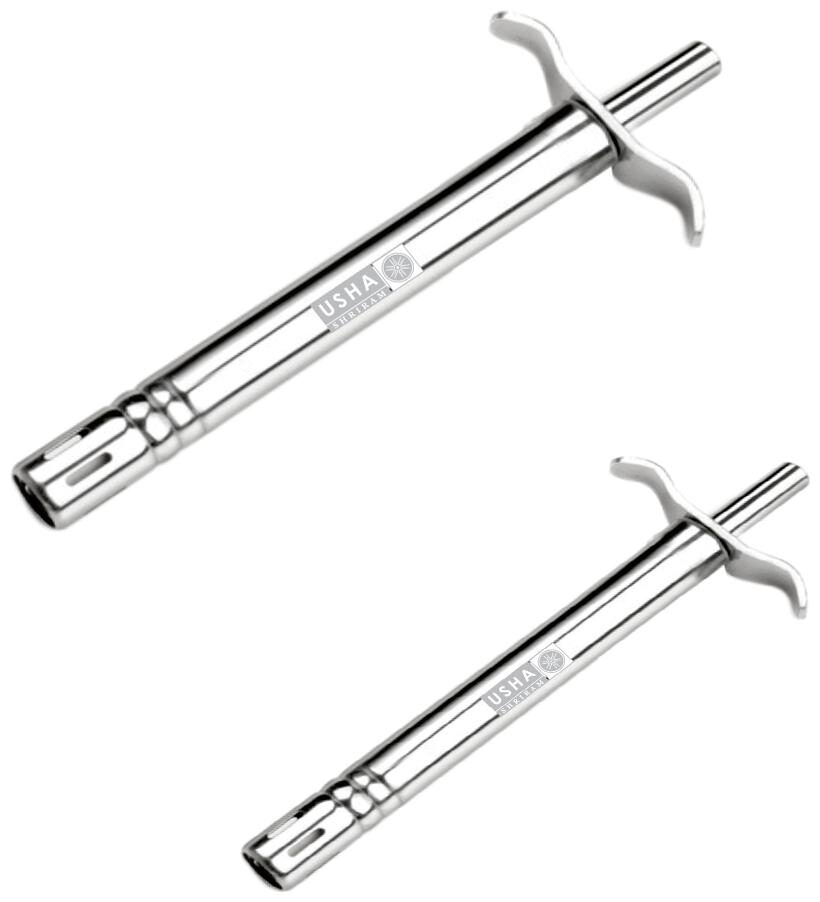 

Usha Shriram Stainless Steel Gas Lighter (Steel Pack of 2)