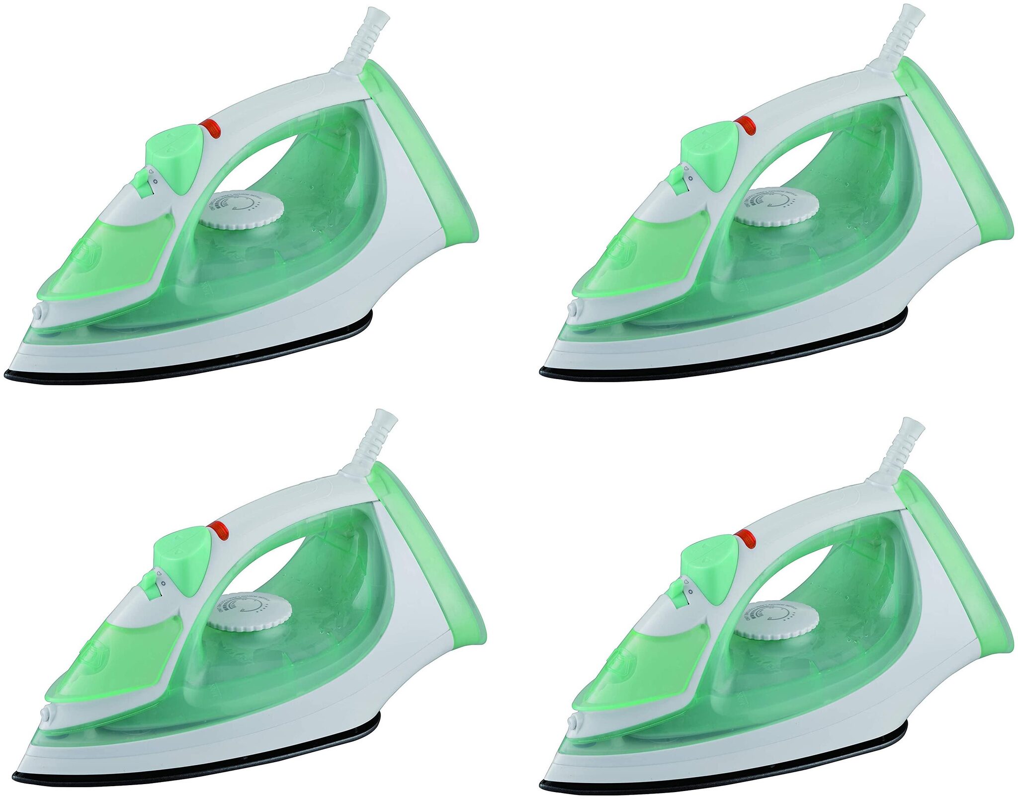 

USHA SI 3816 1600-Watt Steam Iron (Green White) Pack of 4