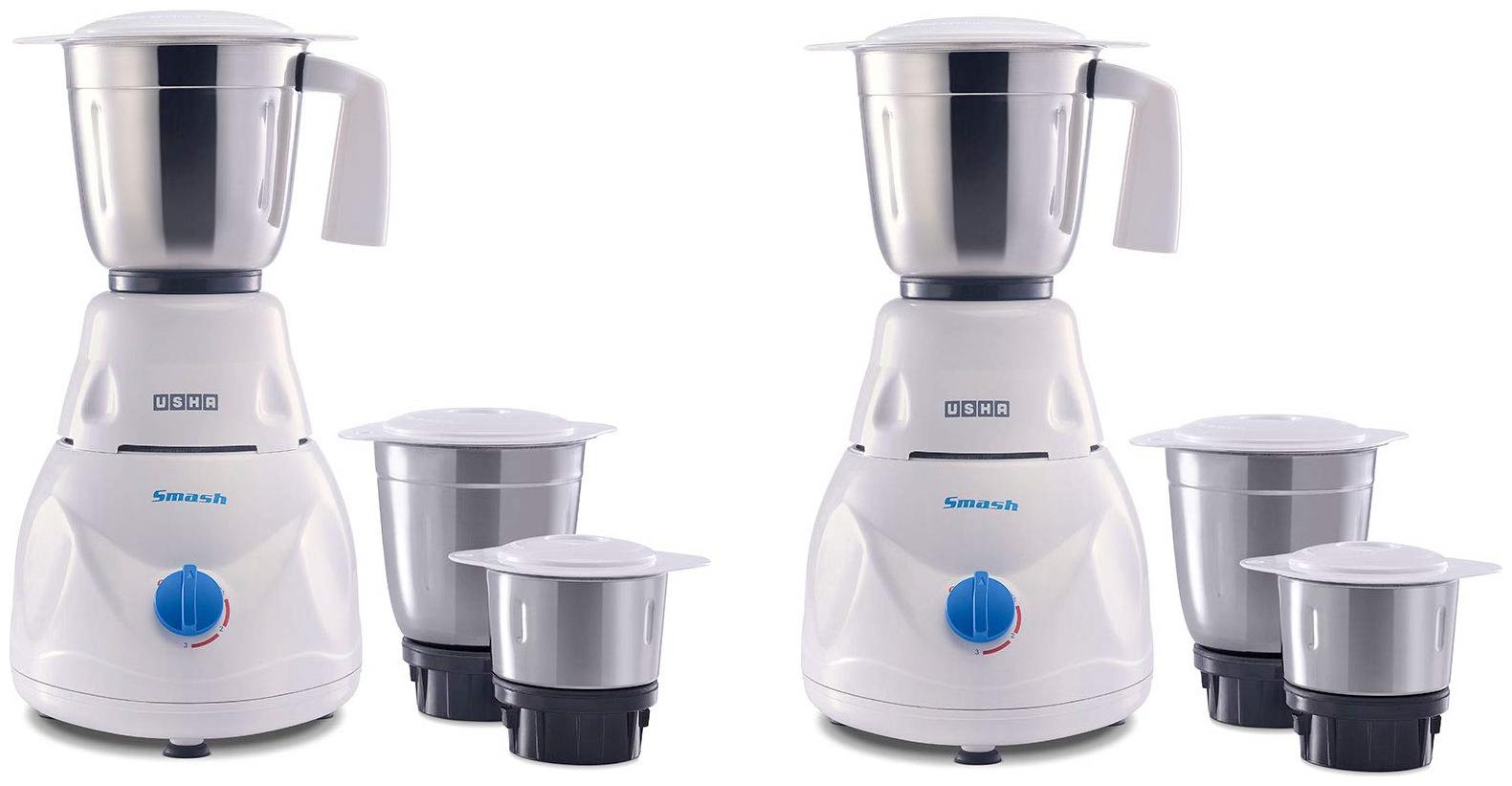 

Usha MG-3771 750 W Mixer Grinder ( White 3 Jars )
