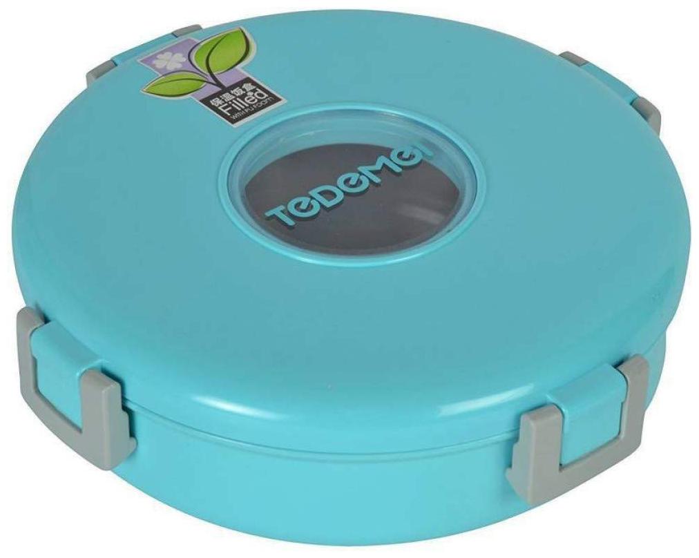

VAGMI Round container lunch box Blue 1 Containers Lunch box ( Set of 1 920 ml )