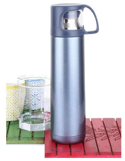 

VAGMI Vacuumized Travel Cup Flask Stainless Steel Grey Water Bottle ( 750 ml Set of 1 )
