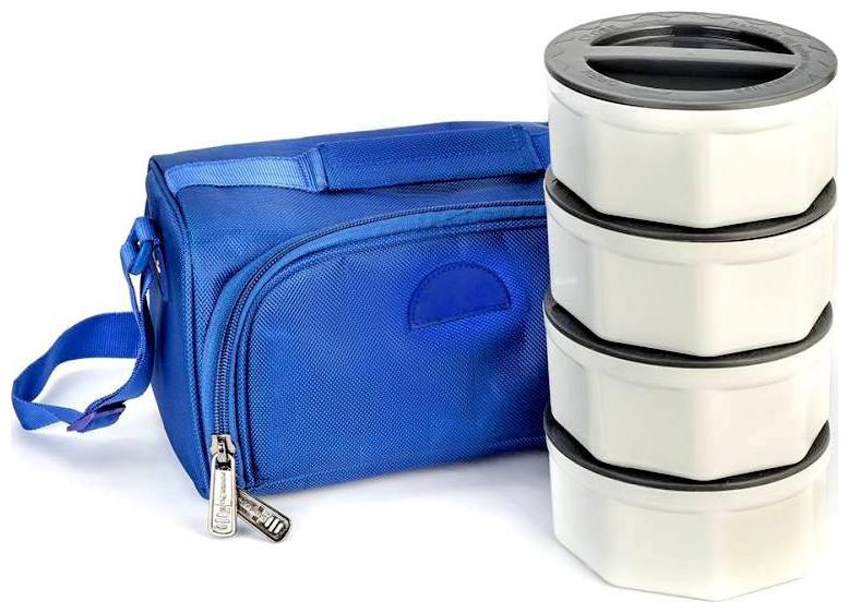 

VAGMI Blue Lunch box ( Set of 4 1500 ml )
