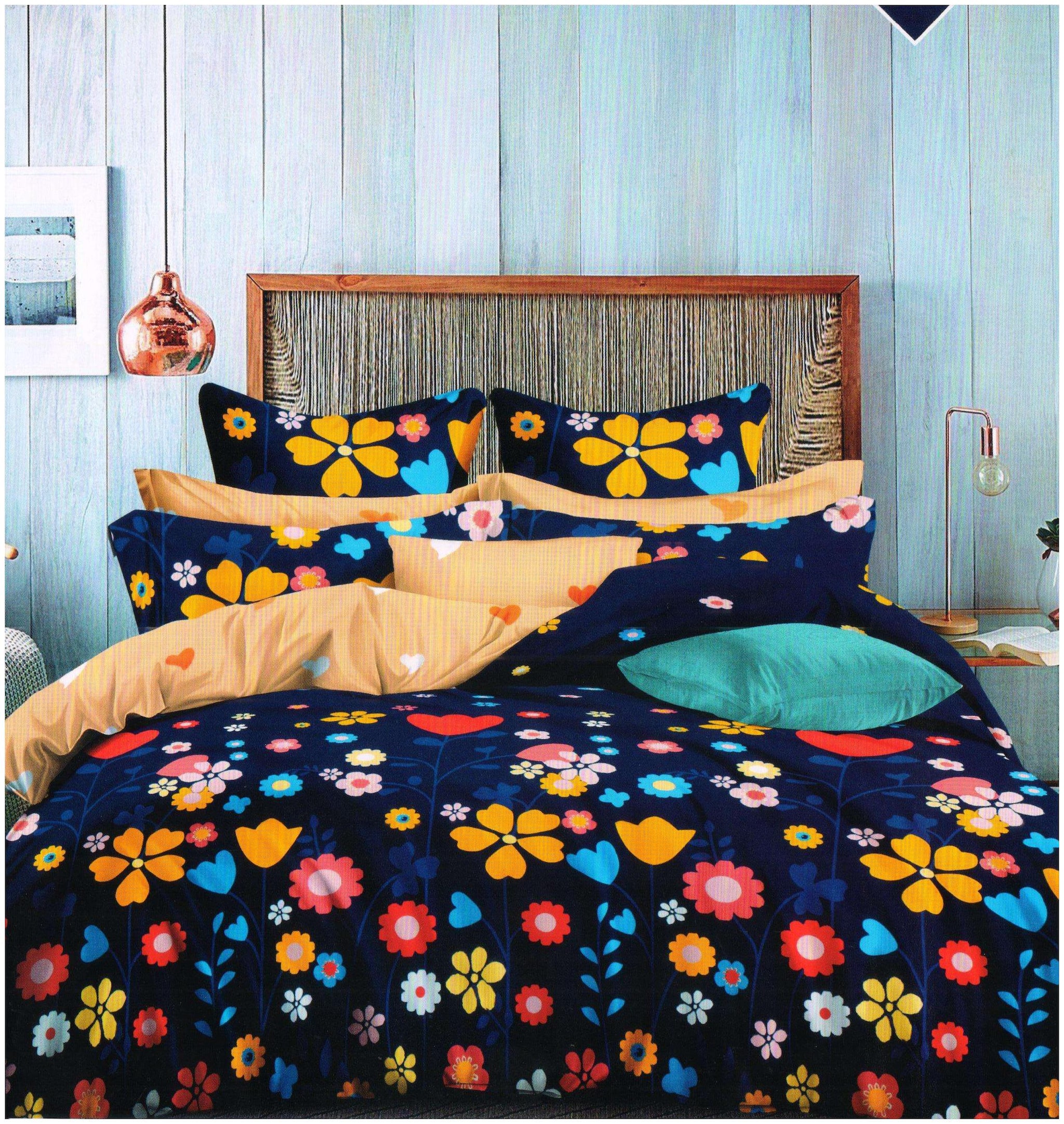 

Valtellina Cotton Floral Single Size Bedsheet 104 TC ( 1 Bedsheet With 1 Pillow Covers Multi )