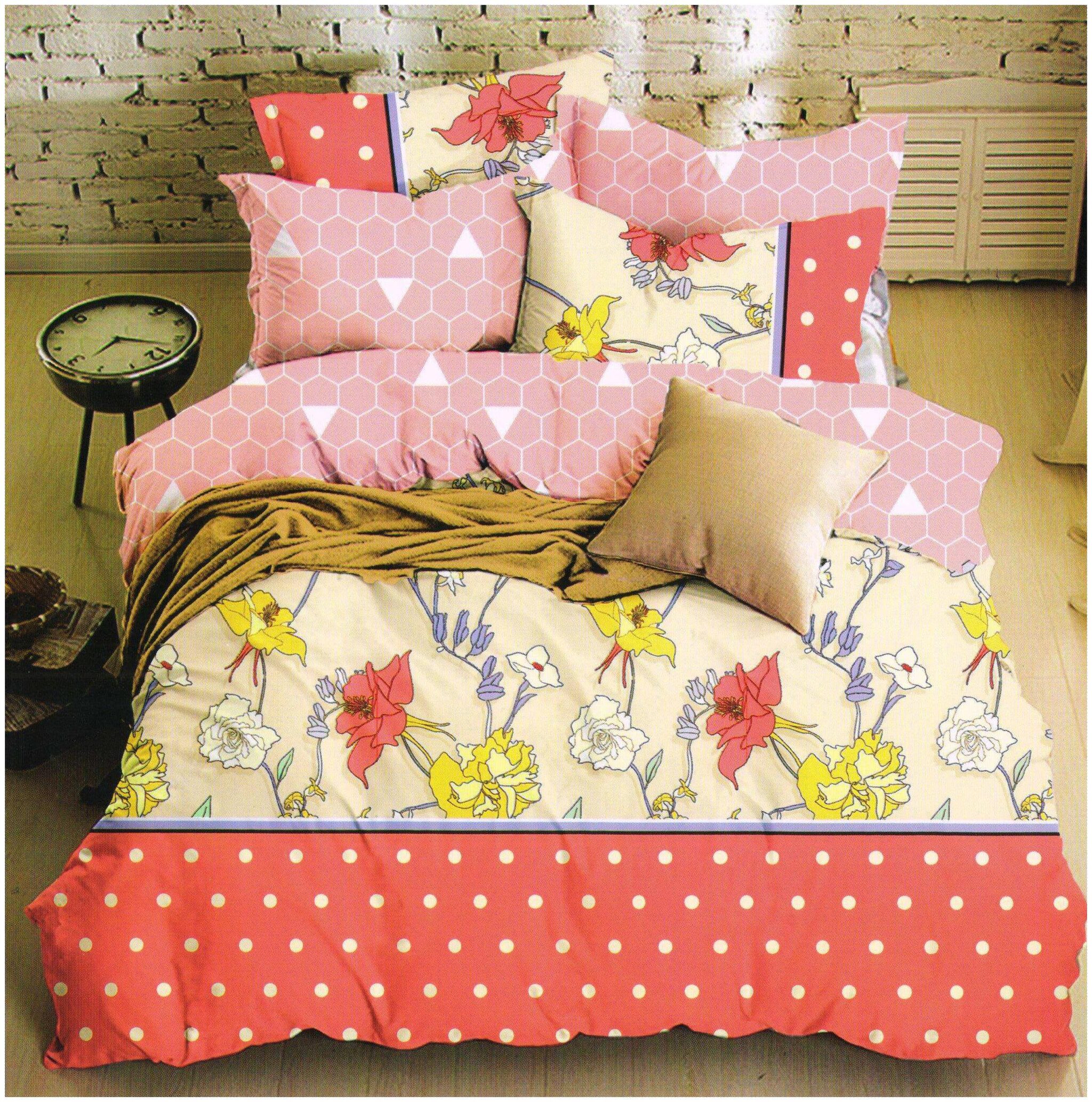

Valtellina Cotton Floral Single Size Bedsheet 104 TC ( 1 Bedsheet With 1 Pillow Covers Multi )