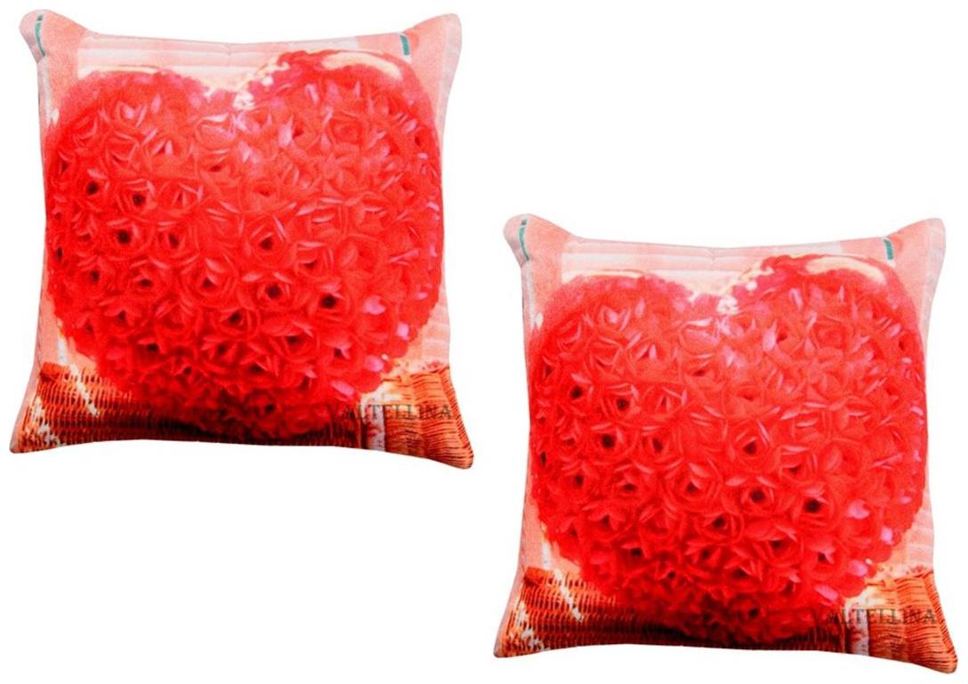 

Valtellina Abstract Satin Red Cushion Cover ( Regular Pack of 2 )