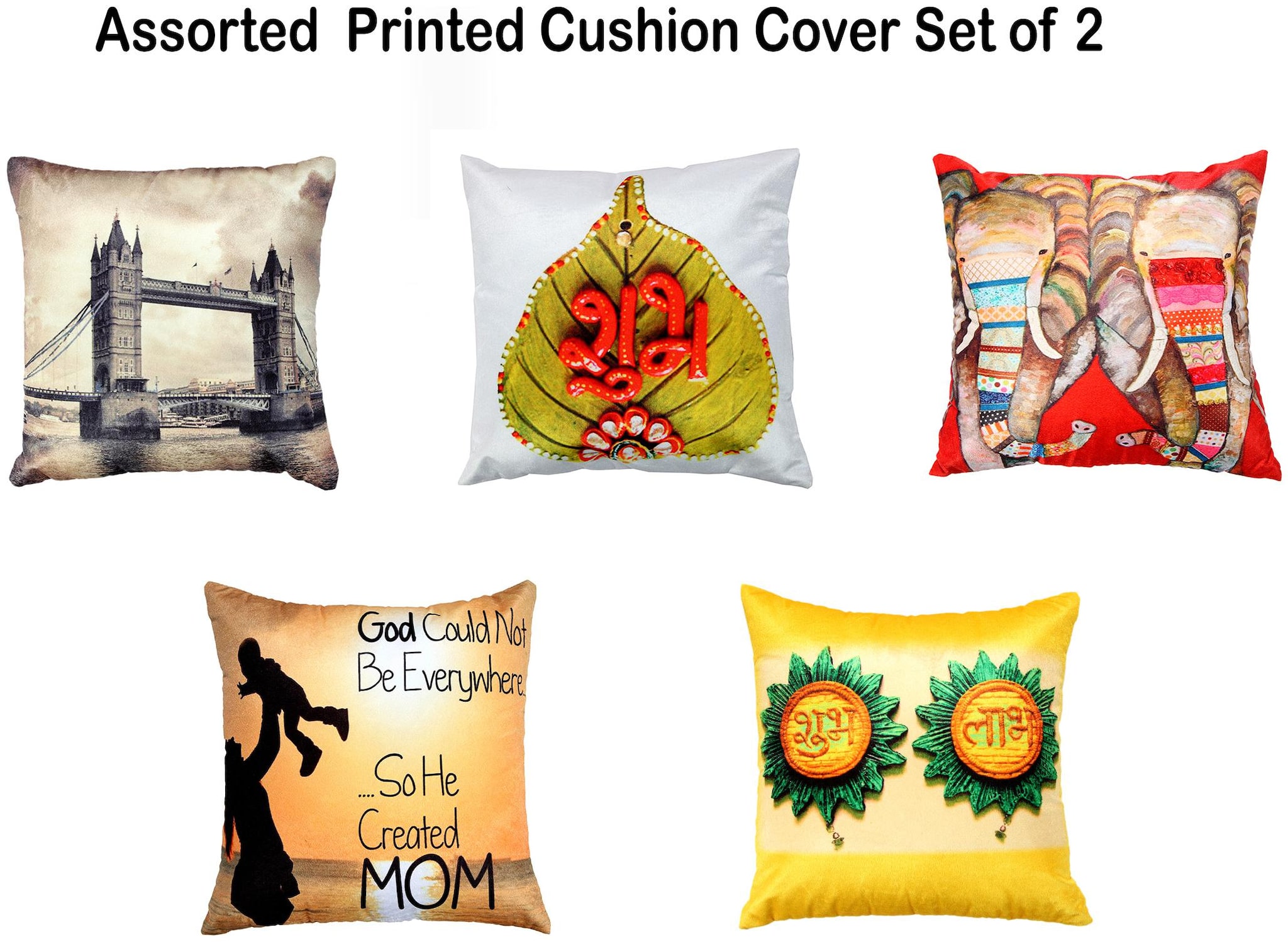 

Valtellina Printed Satin Assorted Cushion Cover ( Regular Pack of 2 )