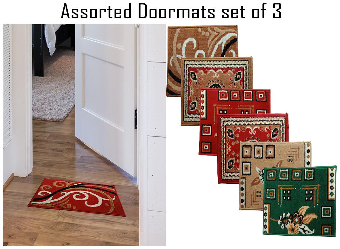 

Valtellina Assorted 40X60 cms door mat pack of 3