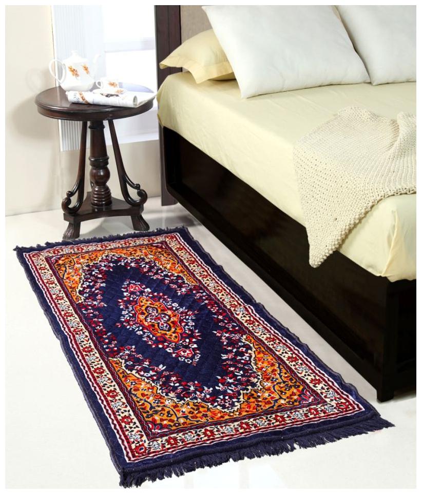 

Valtellina Blue Colour Traditional Runner Mat