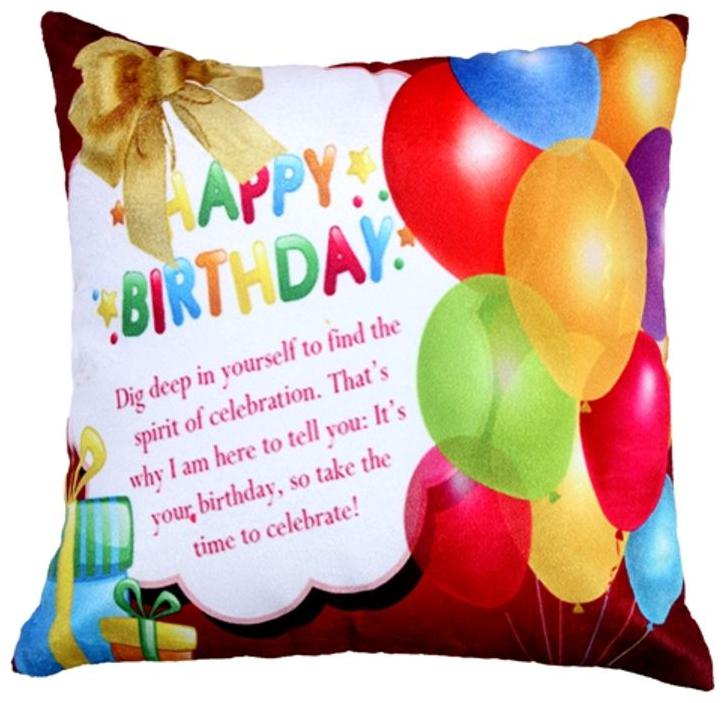 

Valtellina baloon design Happy Birthday cushion cover