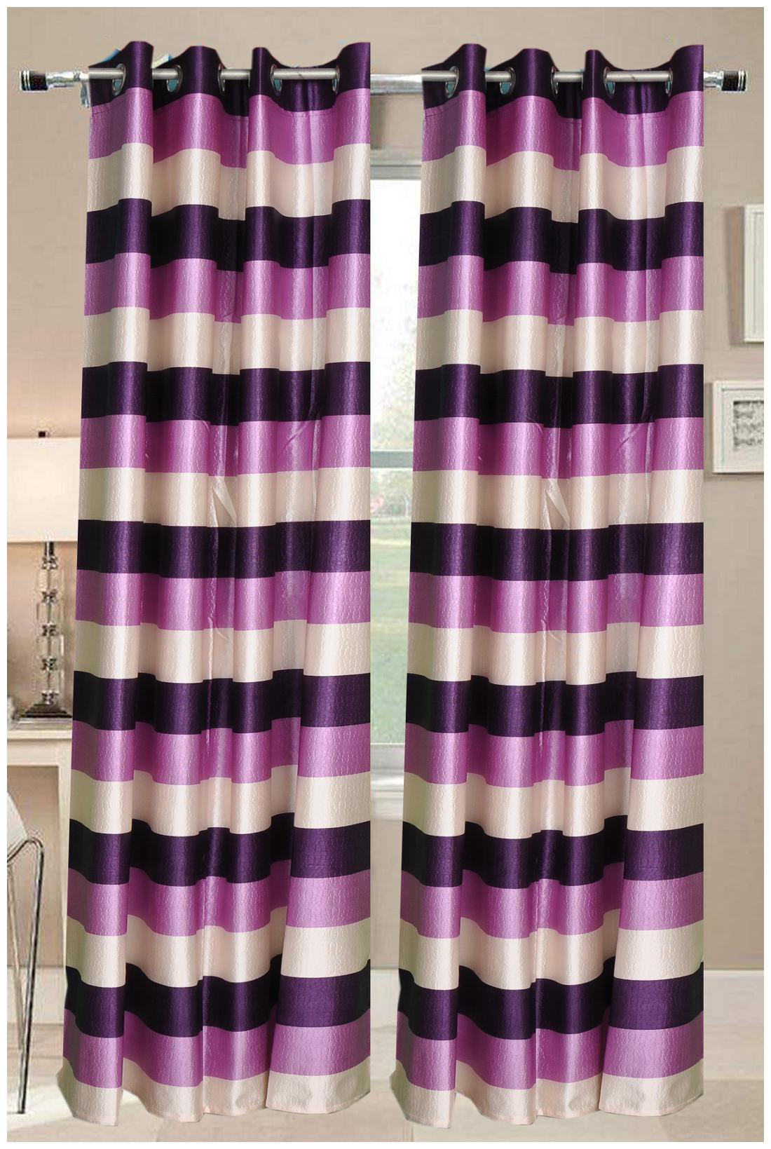 

Valtellina beautiful designer cream brown color Door curtain (9 ft)