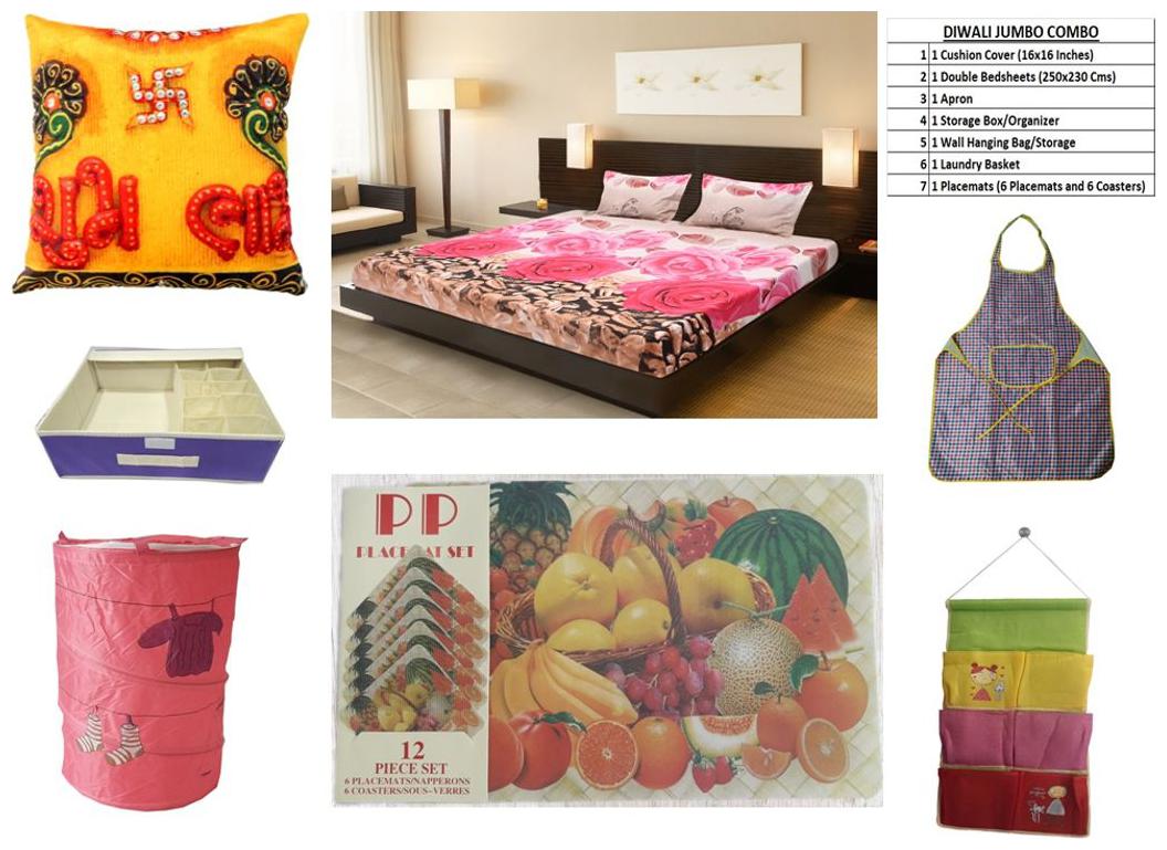 

Valtellina Cotton Floral Double Size Bedsheet 104 TC ( 1 Bedsheet With 2 Pillow Covers Multi )