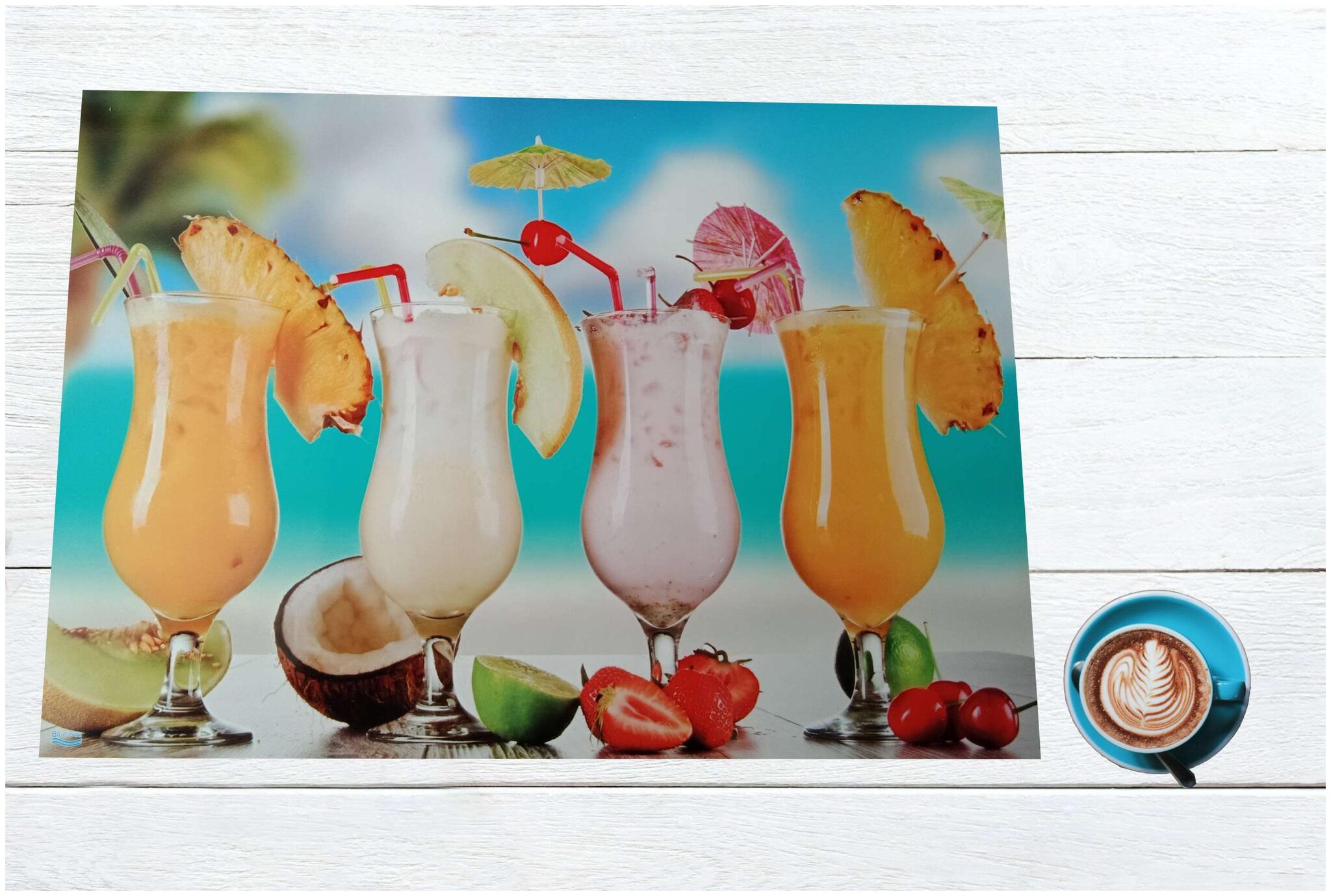 

Valtellina Digital Printed PVC Dining table 6 Placemats