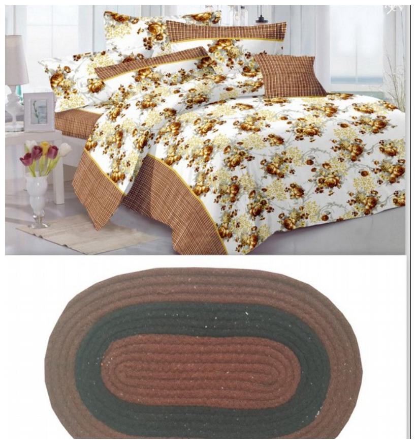 

Valtellina Cotton Abstract Double Size Bedsheet 104 TC ( 1 Bedsheet With 2 Pillow Covers Multi )