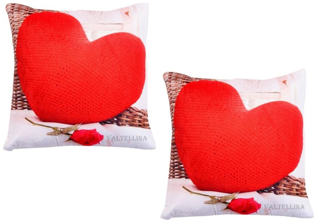 

Valtellina Abstract Satin Red Cushion Cover ( Regular Pack of 2 )