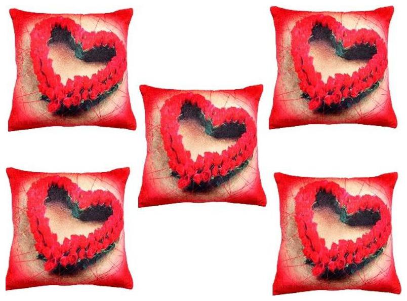

Valtellina Abstract Satin Red Cushion Cover ( Regular Pack of 5 )