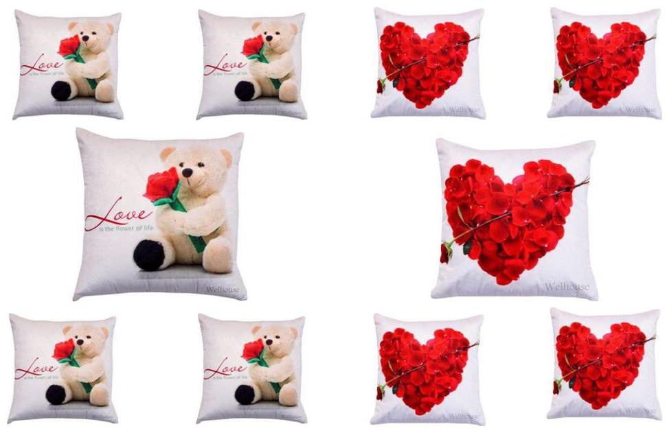 

Valtellina India Valentine Special Cushion Covers (set of 10)