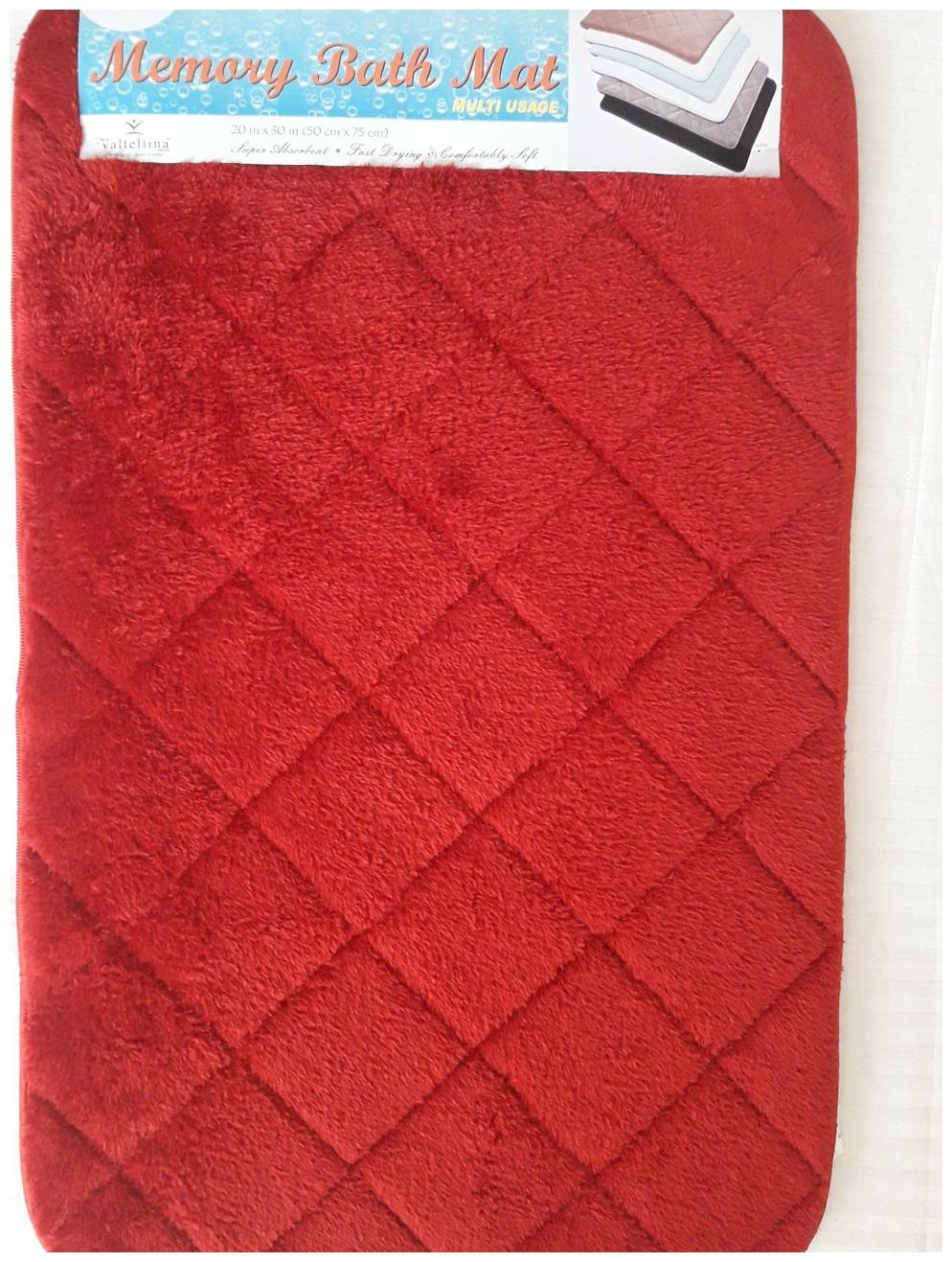 

Valtellina India memory Bath Mat with Anti skid HD Rubber Backing (74x50cm)