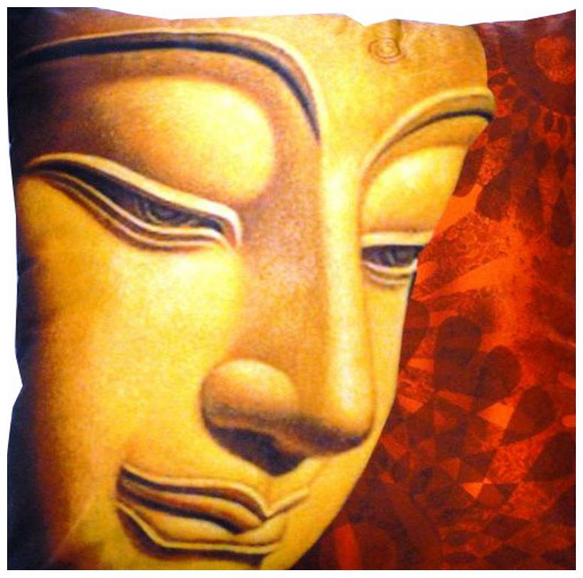 

Valtellina India Budha Art 3D Cushion Covers - Pack of 1
