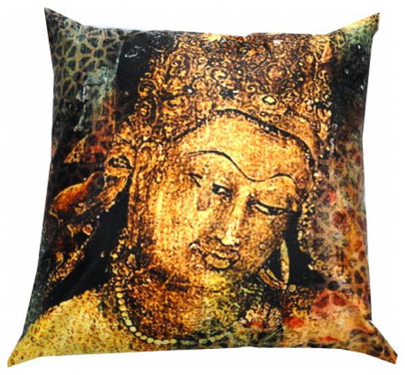 

Valtellina India Budha Art 3D Cushion Covers - Pack of 1