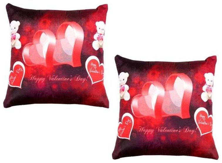 

Valtellina Abstract Satin Red Cushion Cover ( Regular Pack of 2 )