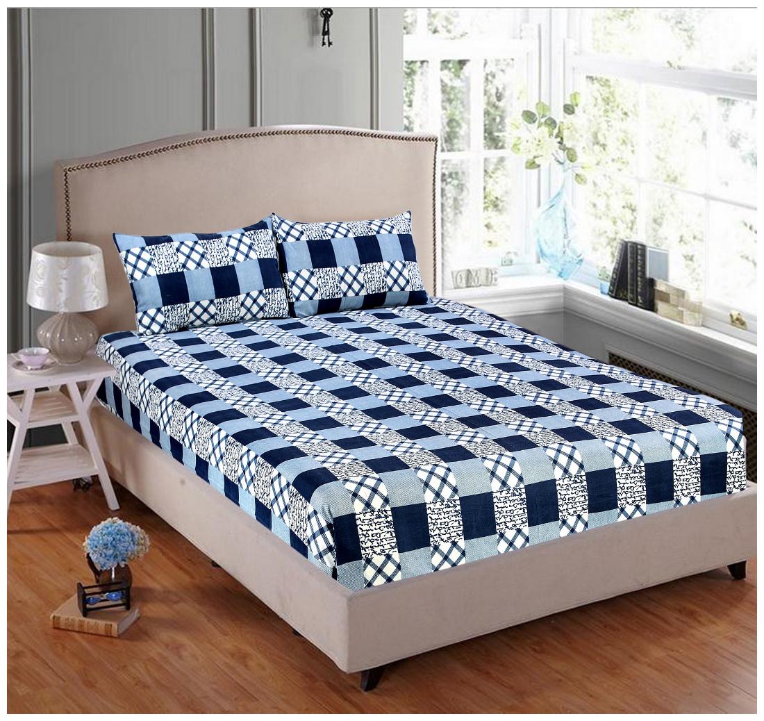 

Valtellina Microfiber Floral Double Size Bedsheet 104 TC ( 1 Bedsheet With 2 Pillow Covers Multi )