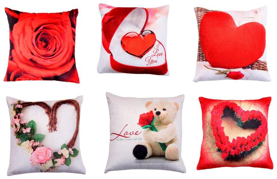 

Valtellina satin printed 6 pc cushion covers (40X40 cm)