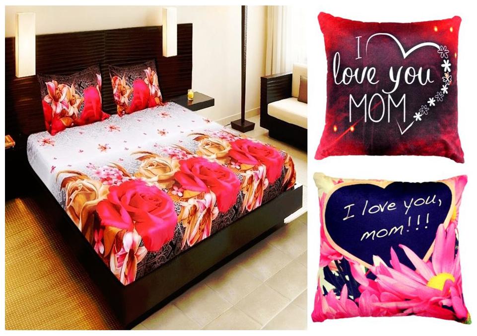 

Valtellina Cotton Floral Double Size Bedsheet 104 TC ( 1 Bedsheet With 2 Pillow Covers Multi )