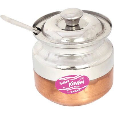 

Value Retail Kaveri Copper Bottom Oil Containers Sagar Ghee Pot 200 ml