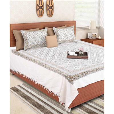 

VarEesha Block Print Jaipuri Double Bedsheet
