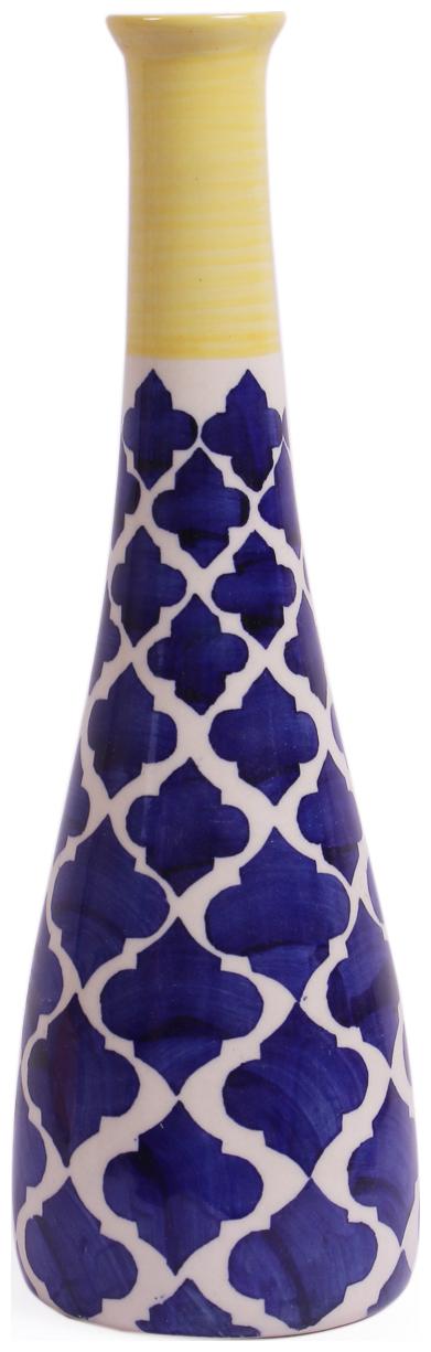 

VarEesha Blue Moroccan Ceramic Vase