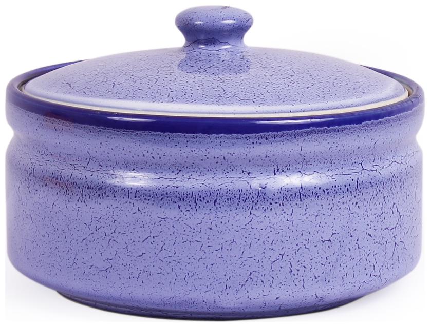

VarEesha Blue Marble Serving Bowl With Lid