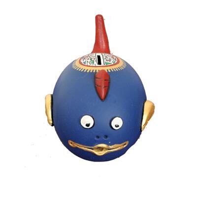 

VarEesha Blue Fish Coin Bank
