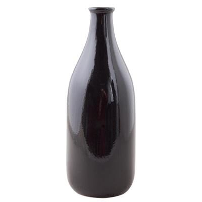 

VarEesha Hand Made Black Ceramic Bottle Vase