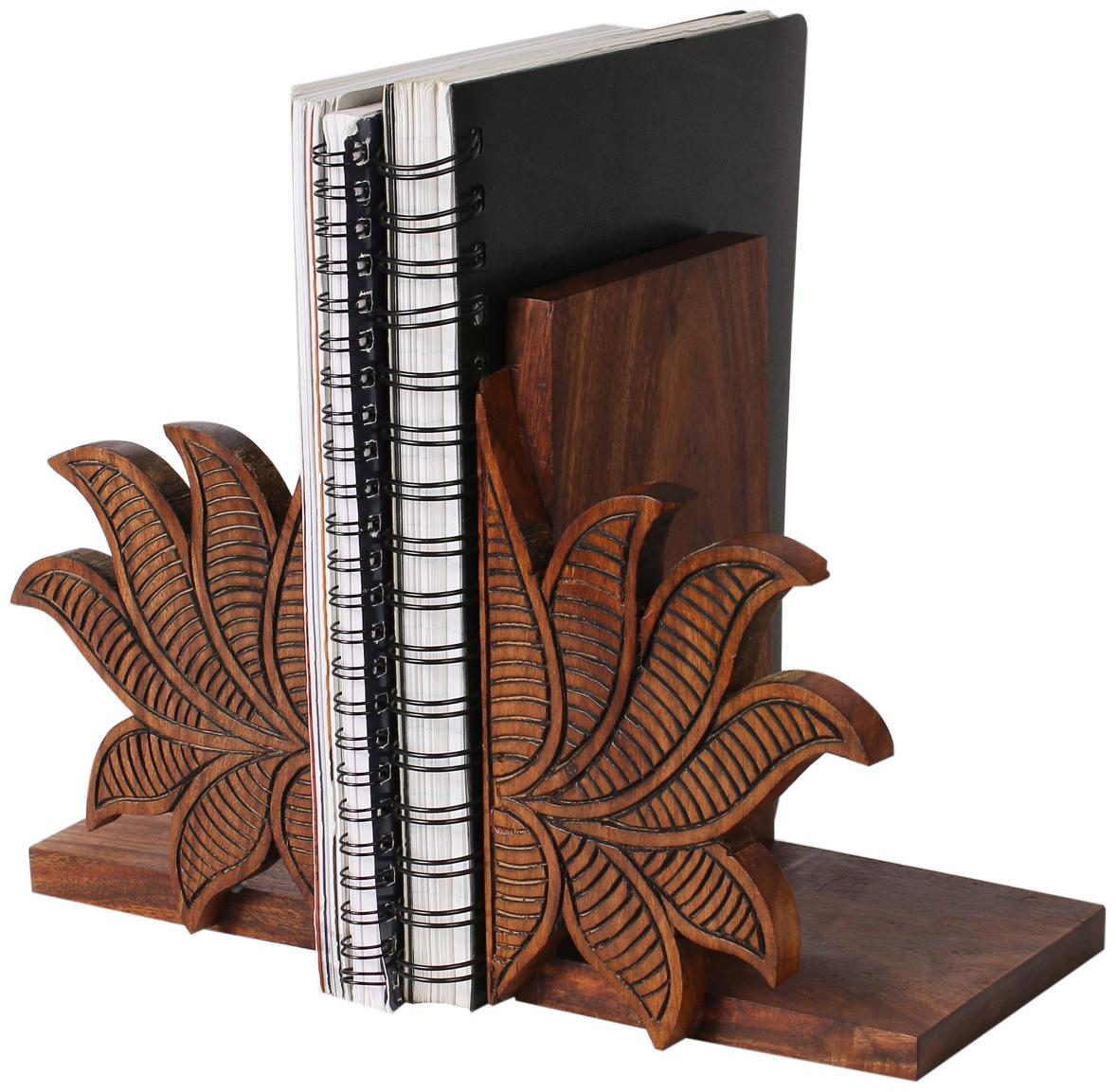 

VarEesha Lotus Book End in Sheesham Wood