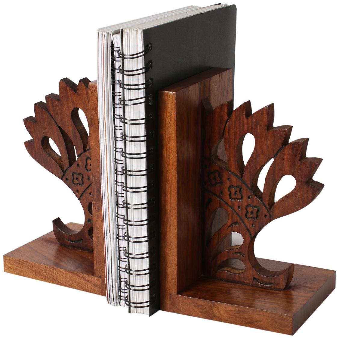 

VarEesha Sheesham Wood Crown Jali Book End