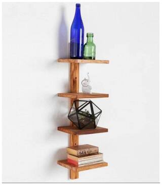Buy Vas Collection Home Fancy Wall Decor Wooden Wall Shelf Number