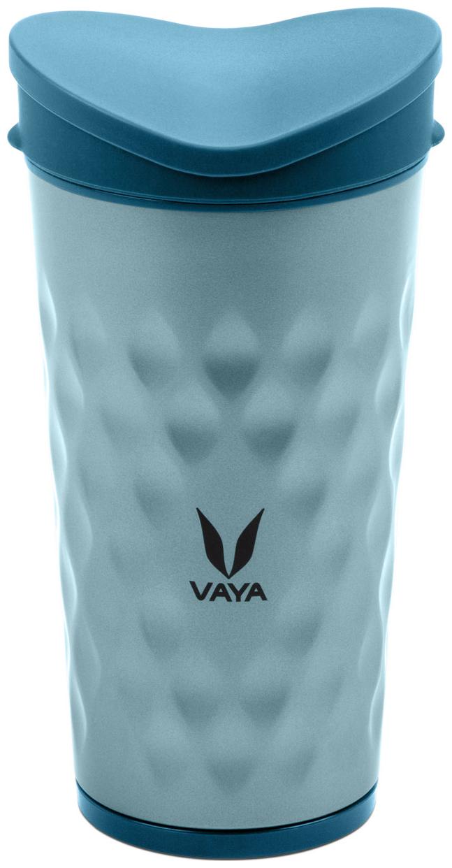 

Vaya Kids Drynk - Stainless Steel Tumbler with Spill-Proof PediaSafe Lid (Strawless Silicone Spout) 350 ml Blue