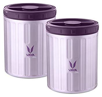 

Vaya Preserve 1000 ml Purple - Vacuum Insulated Stainless Steel Meal Container Meal Carrier Meal Jar 2 x 500 ml 2 Containers Lunch Box