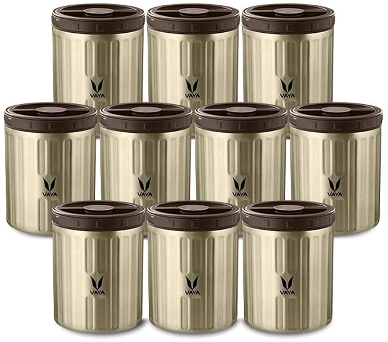 

Vaya Preserve Graphite Vacuum Insulated Stainless Steel Kitchen Storage Containers