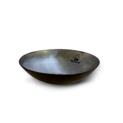 

VedworldTM Plane Pure IRON kadhai FRY PAN Original Loha Iron Lokhand (21 59 cm (8 5 inch))