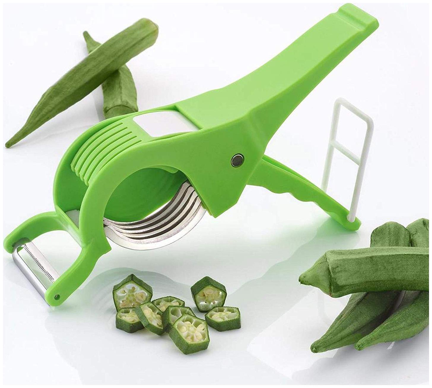 

Vegetable 2 in 1 Multi Cutter Peeler (1Pc) Multi Color