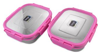 

Veigo 1 Containers Stainless steel Lunch Box - Pink
