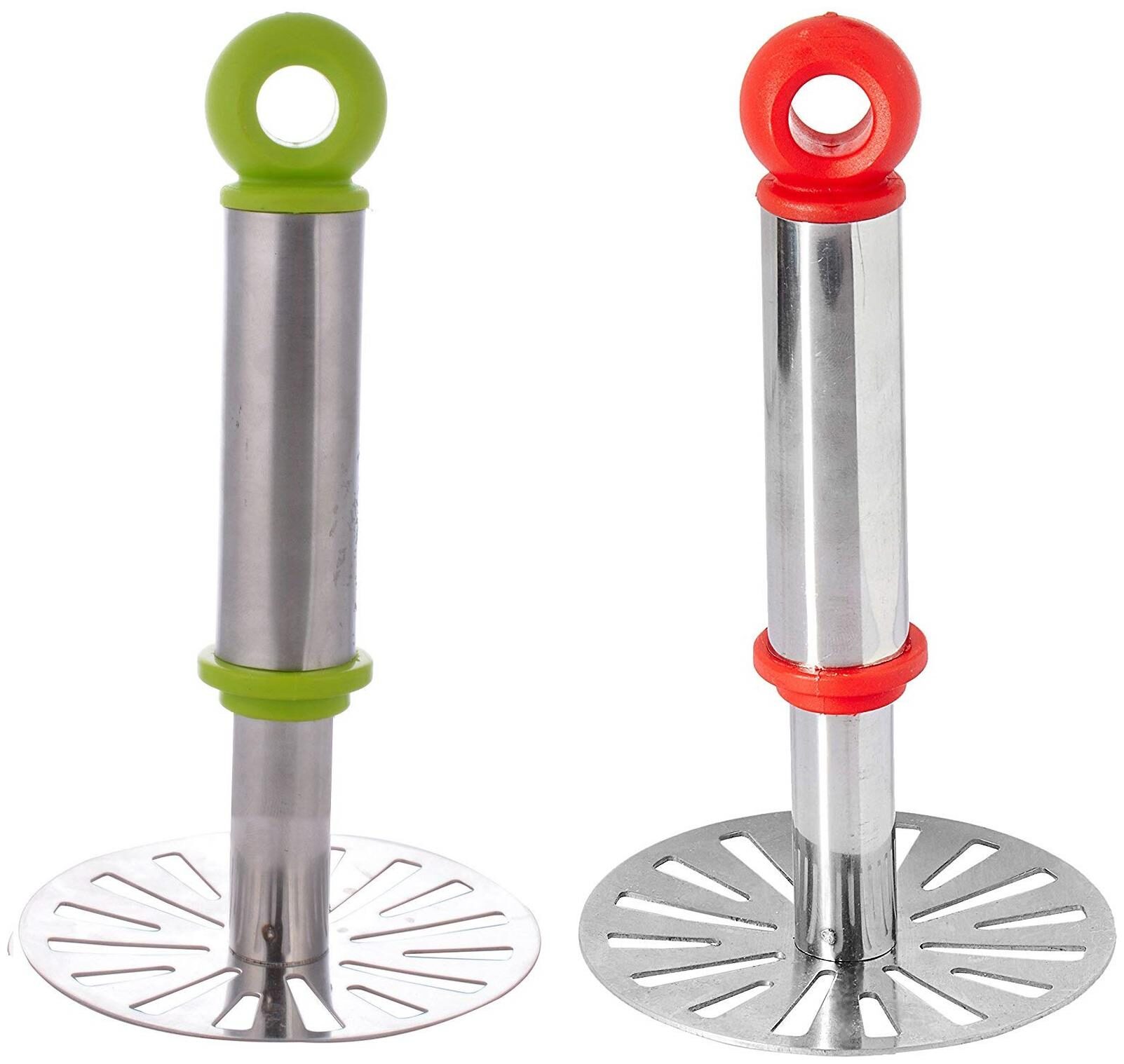 

Velofeil Stainless steel Multi Potato masher ( Set of 2 )
