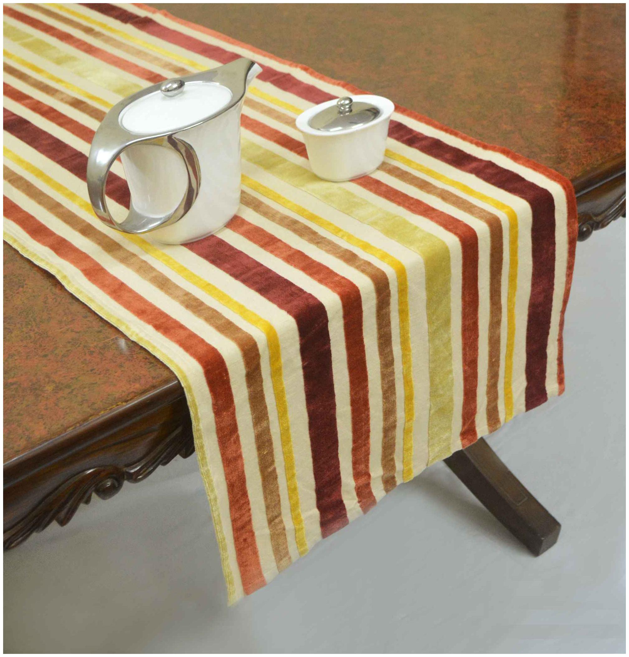 

Velvet Stipe Table Runner