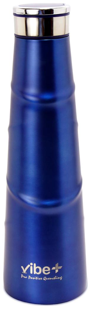 

Vibe Stainless Steel Blue Water Bottle ( 500 ml Set of 1 )