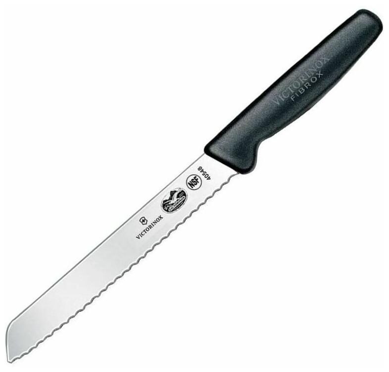 

Victorinox Bread 7 Serrated Slant Tip 1 50 At Black Fibrox Pro Handle 40548