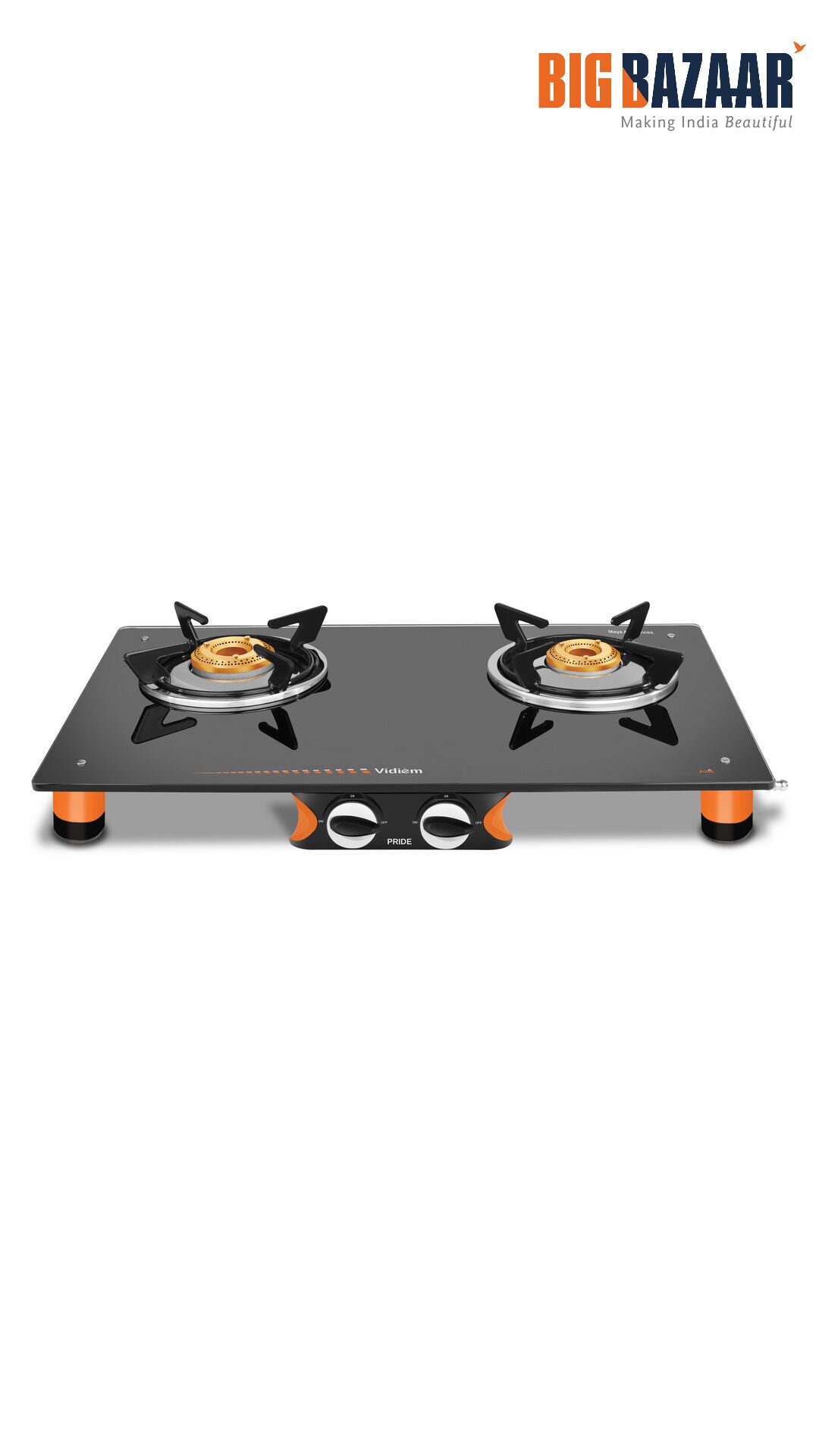 Buy Vidiem 2 Burner Regular Black Gas Stove Online at Low Prices in
