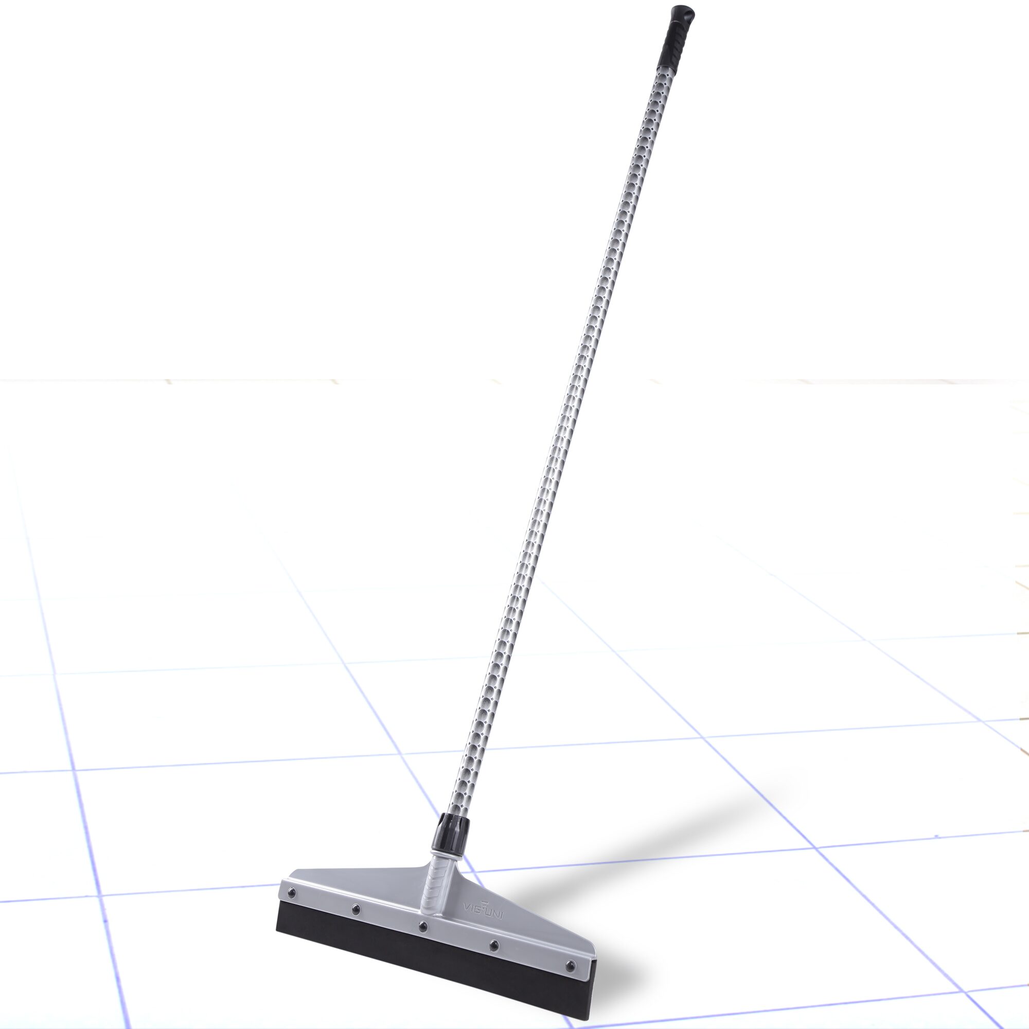 

Viguni Venus Floor wiper for cleaning wet floor Washable 16 inch Rubber Blade Medium Size 42 Plastic handle Squeegee Silver Swifter for floor cleaning Floor Mop Flat Mop for tile wooden floor