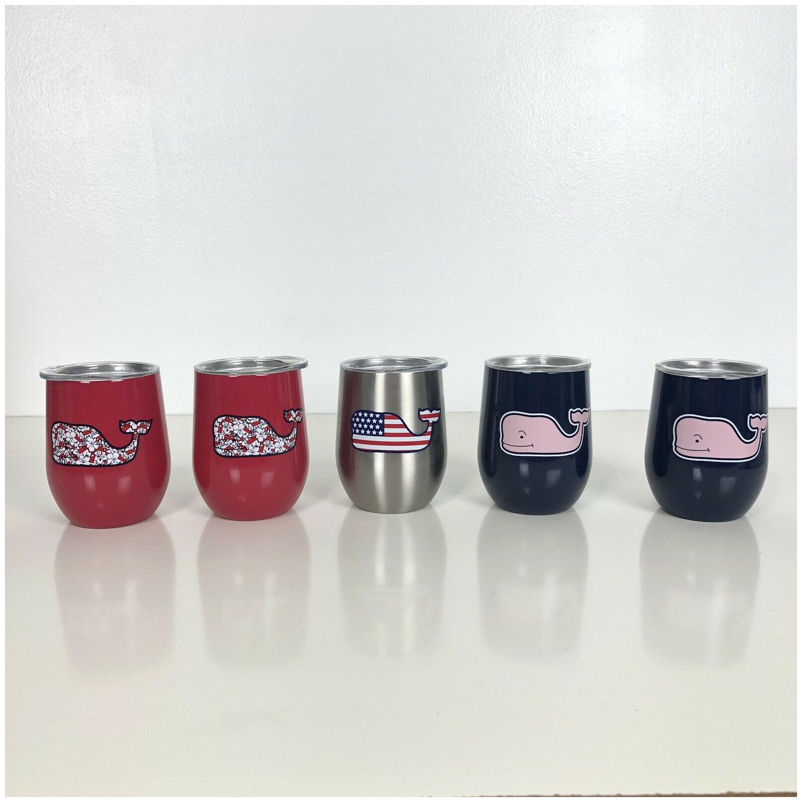 

Vineyard Vines Target Set Of 5 Whale Lidded Wine Glass SOLD OUT 11 5 Oz USA Rare